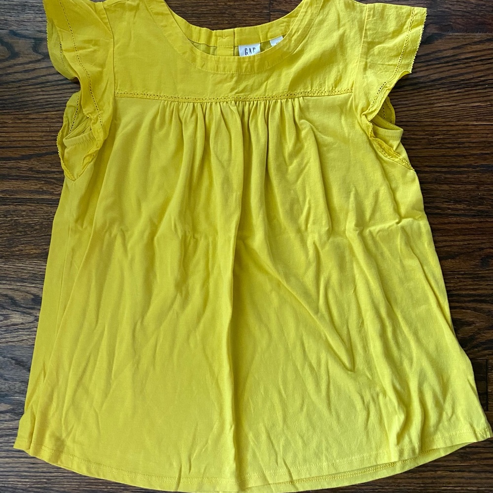 Gap kids Mustard yellow girls shirt